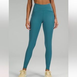 Lululemon Power Thru High Rise Tight 28” - Capture Blue
